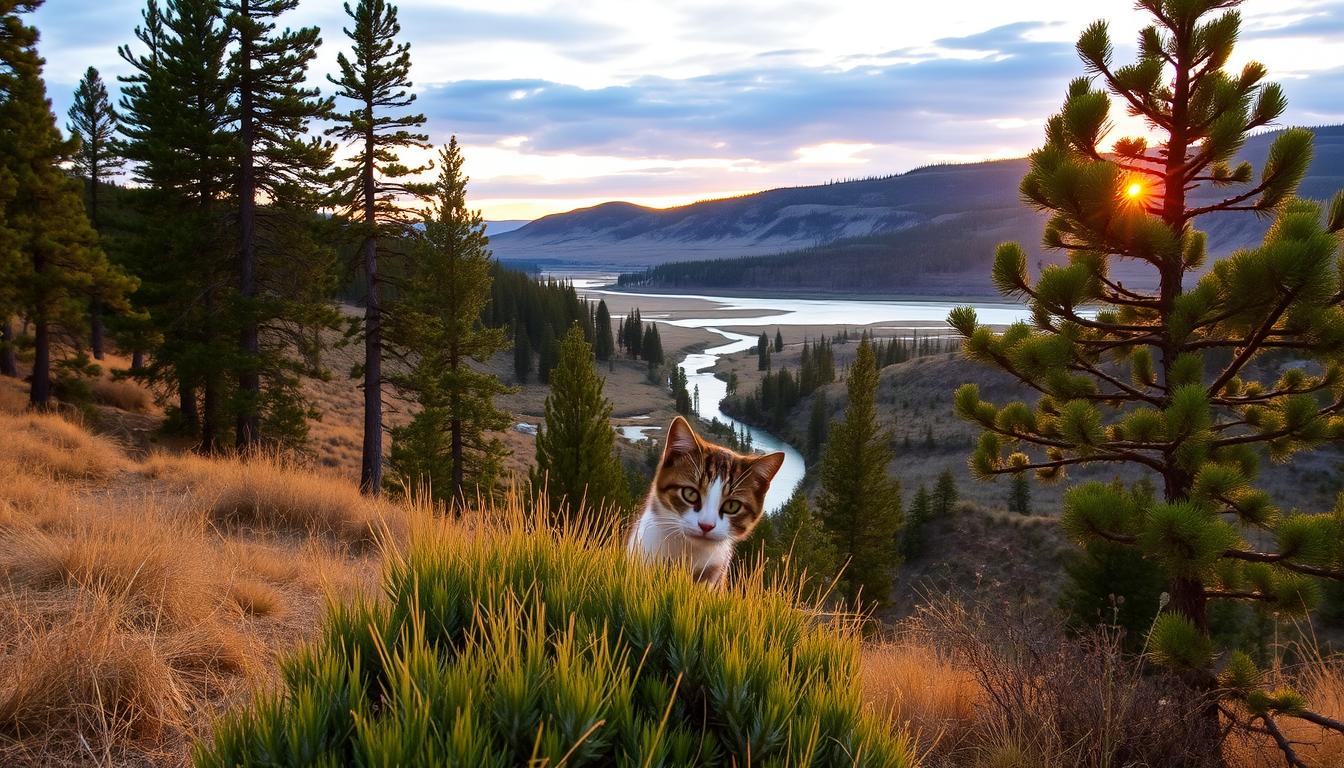 cat lost in yellowstone
