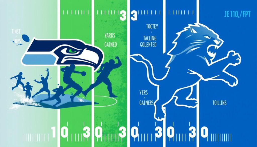 seahawks vs lions stats